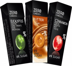 ZERO candies 0% sugar (Hard Deposited Candies)